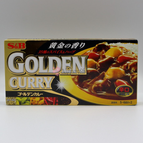 S&B Foods Golden Japanese Curry Roux Sauce Hot 198g – Japanese Taste