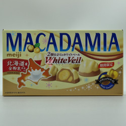 meiji MACADAMIA chocolates - White Veil